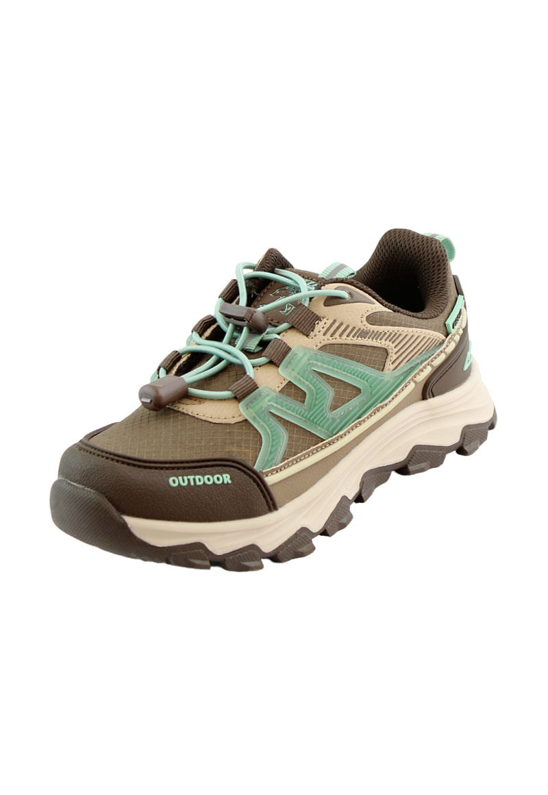 Zapatilla Outdoor Niño Café