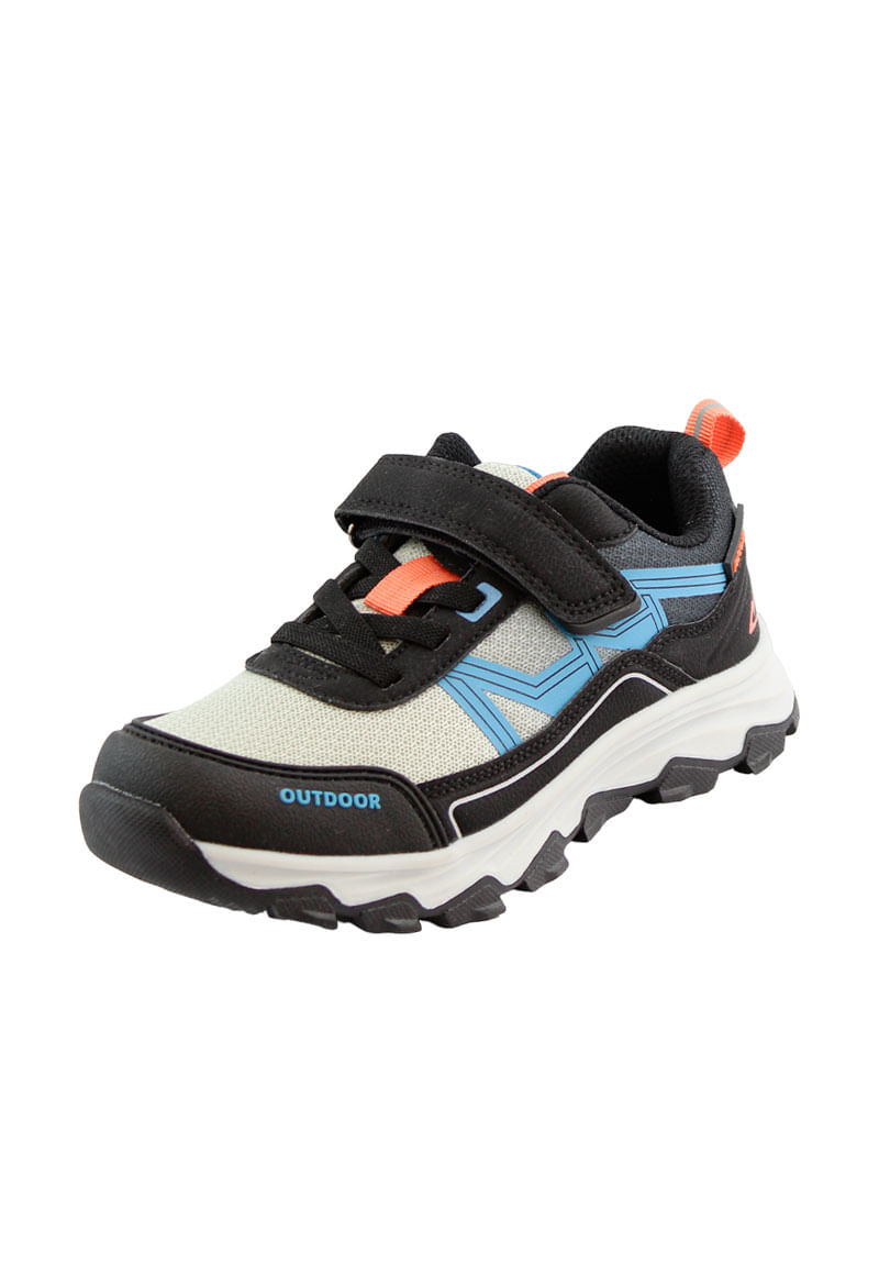 Zapatilla Outdoor Niño Negro