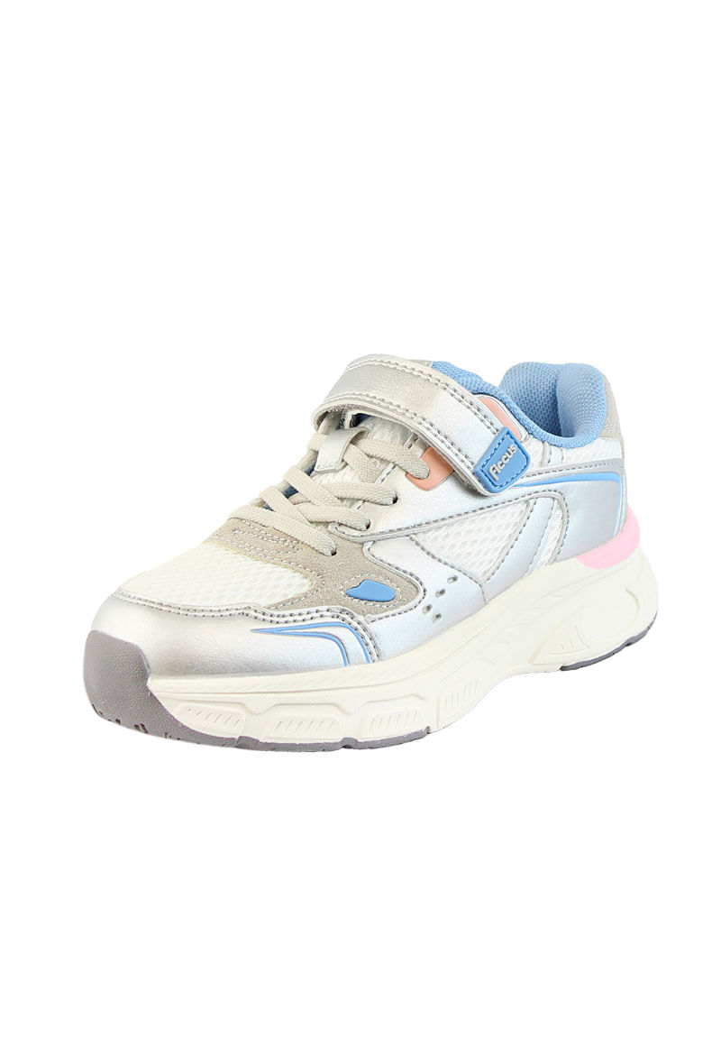 Zapatilla Sport Niña Plateado