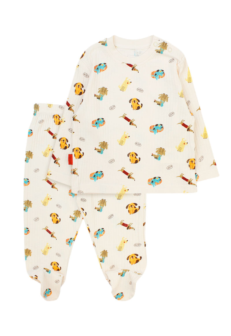 Pijama Niño Beige