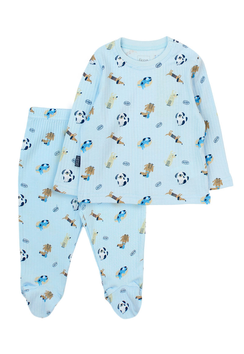 Pijama Niño Celeste