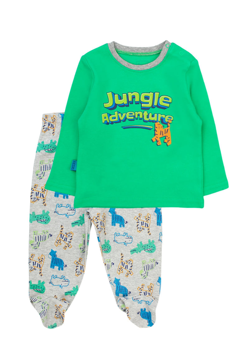 Pijama Niño Verde